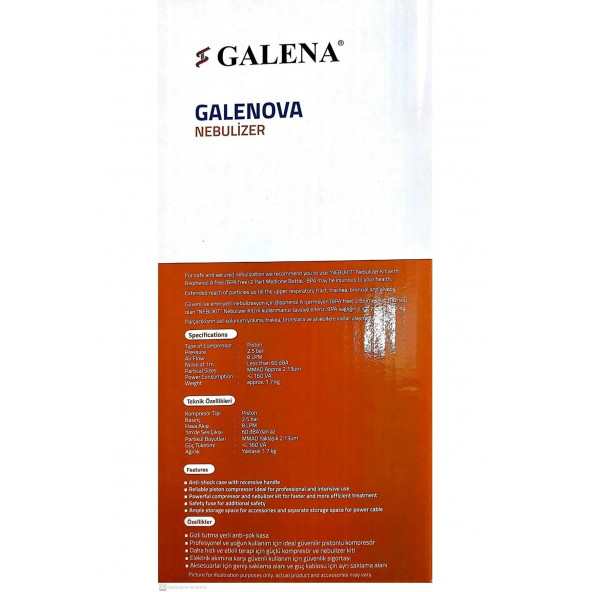 Galena Kompresörlü Nebulizatör - Resim 3