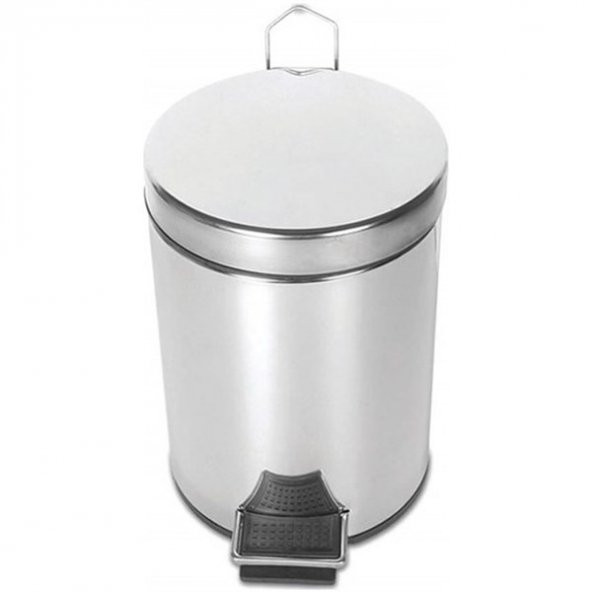 KROM PEDALLI ÇÖP KOVASI 8 LT PLX-3700-308 ürün görseli 1
