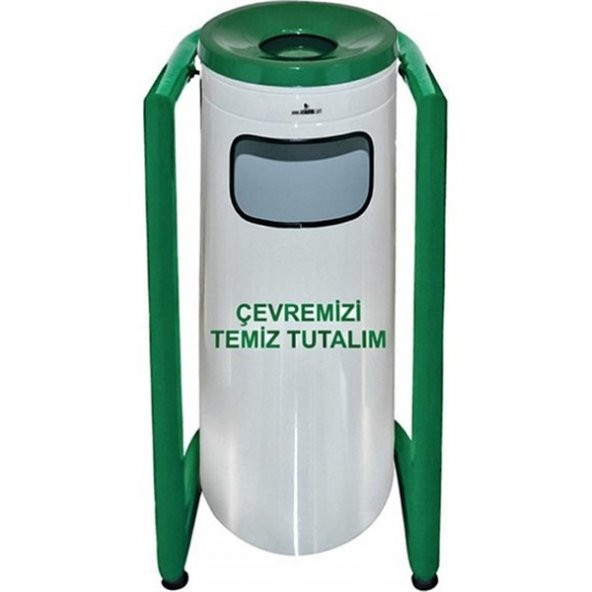 U BAHÇE TİPİ ÇÖP KOVASI KROM PLX-3560-1 ürün görseli 1