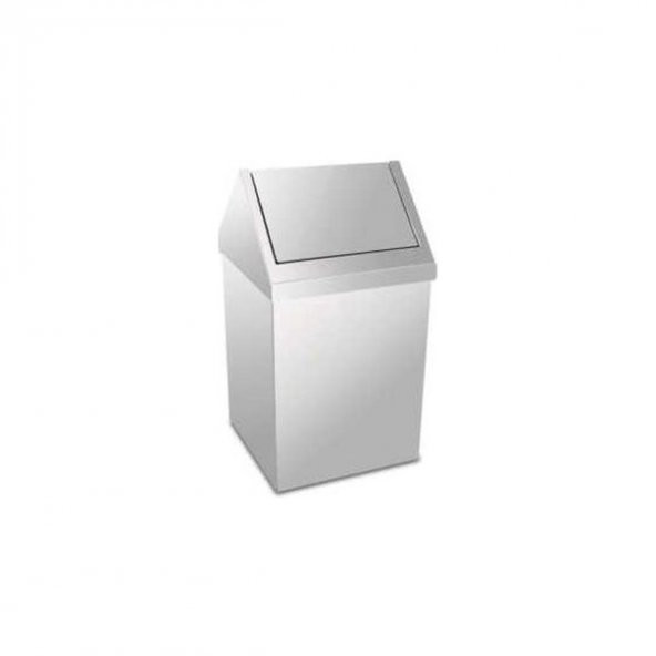 KROM ÇATI KAPAKLI ÇÖP KOVASI 6 LT PLX-3800-306 ürün görseli 1