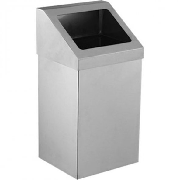 KROM AÇIK ÇATI KAPAKLI ÇÖP KOVASI 54 LT PLX-3834-354 ürün görseli 1