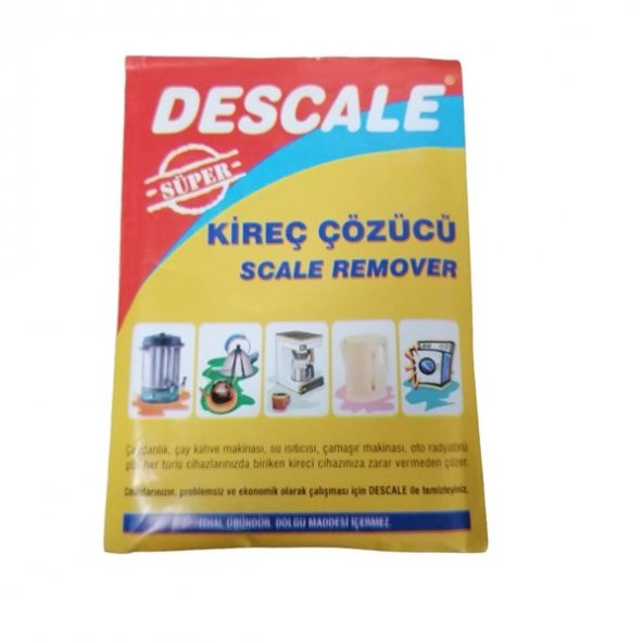 Çay Ve Kahve Makinesi Toz Kireç Çözücü ürün görseli 1