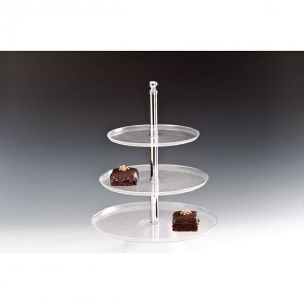 3 KATLI PASTA MEYVA STANDI POLYCARBONAT ürün görseli 1