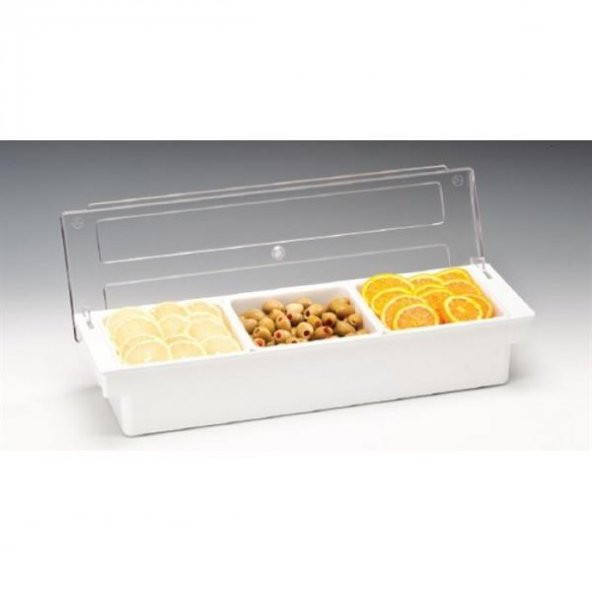 3'LÜ POLYCARBONAT KAPAKLI,BAR KONTEYNER - Resim 2