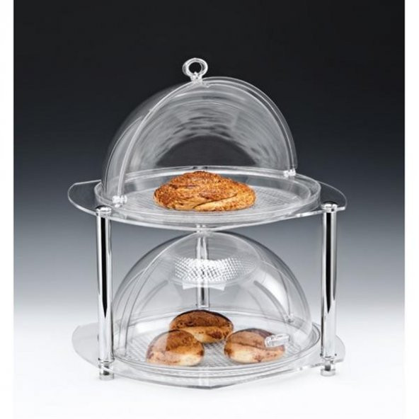 2 KATLI KOMPLE ROLLTOP KAPAKLI  TEŞHİR STANDI/KÖŞELİ-KÜÇÜK ürün görseli 1