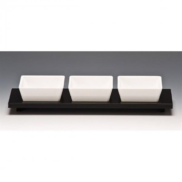 K-6006 MODEL AKRİLİK STANDLI MELAMİN ÇEREZLİK 3 LÜ ürün görseli 1