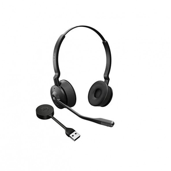 Jabra Engage 55 Duo USB-A Kulak Üstü Siyah Bluetooth Kulaklık ürün görseli 1