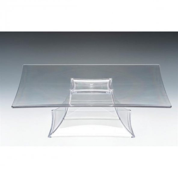 POLYCARBONAT 35 CM KARE AYAKLI TEŞHİR ürün görseli 1