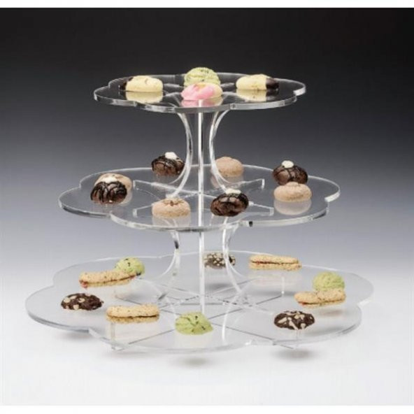 3 KATLI PAPATYA MODEL TEŞHİR STANDI ürün görseli 1