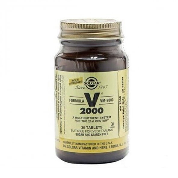 Solgar VM 2000 Multi Vitamin 30 Tablet ürün görseli 1