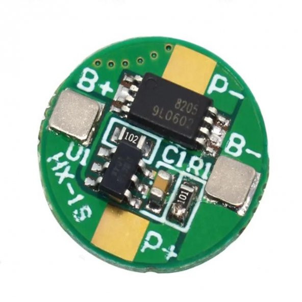 1S 2.5A BMS 3.7 V 18650 Lityum LiPo Pil Şarj Koruma Modülü ürün görseli 1
