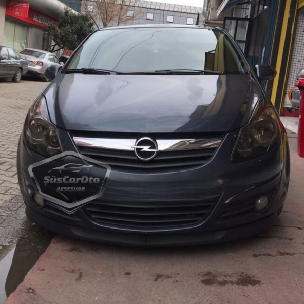 Opel Corsa D 2006-2014 Uyumlu Üniversal Astra H lip Esnek Ön Lip 2 Parça Tampon Altı Dil Karlık Ön Ek ürün görseli 1
