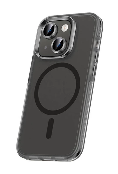 iPhone 15 Plus Kılıf Airbagli Magsafe Wireless Şarj Özellikli Klaptika Kapak ürün görseli 1