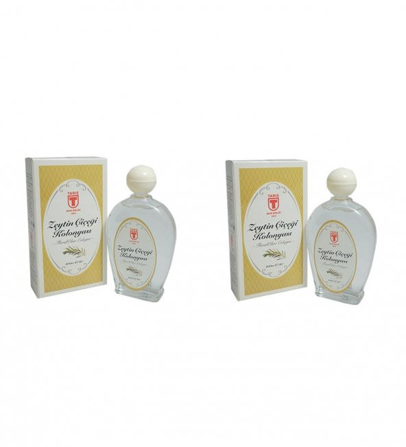 Tariş Zeytin Çiçeği Kolonyası Cam Şişe - 200 ML 2 li Set ürün görseli 1