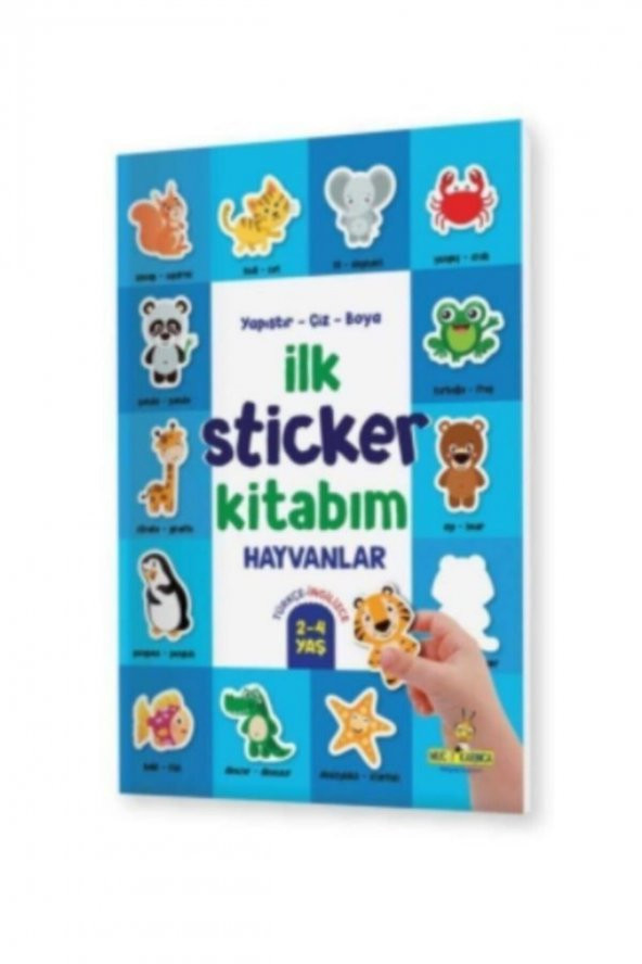 Ilk Sticker Kitabım 2-4 Yaş Yapıştır-çiz-boya -taşıtlar-hayvanlar-yiyecekler-3 Kitap ürün görseli 1