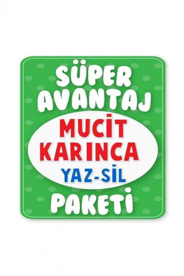 Mucit Karınca Yaz-sil Kitaplar Süper Avantaj Paketi- 6 Kitap ürün görseli 1