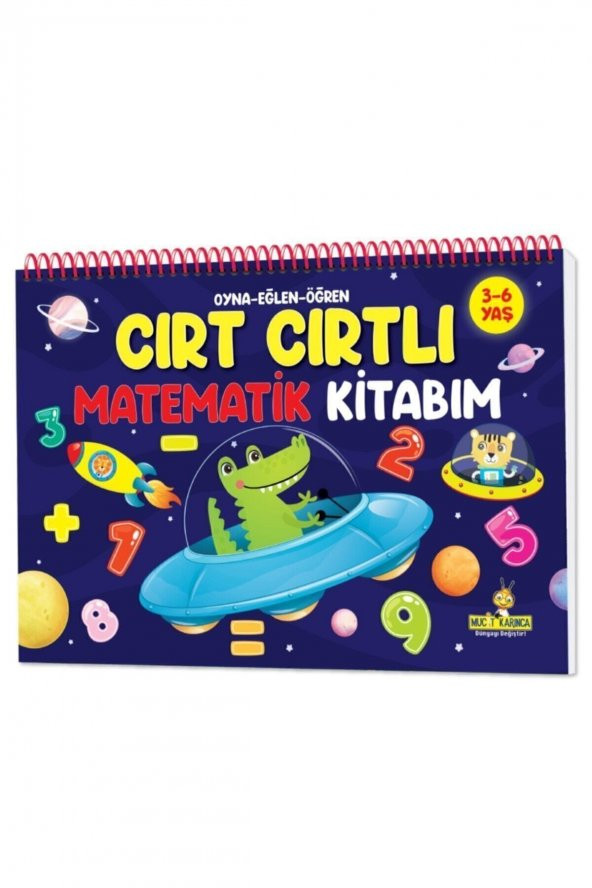 Cırt Cırtlı Matematik Kitabım 3-6 (sayılar, Şekiller, Saatler, Örüntüler, Toplama, Çıkarma, Sudoku) ürün görseli 1