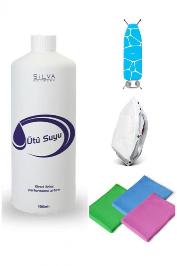 Silva Purimax Ütü Seti Turkuaz + Üçlü Cam Bezi ürün görseli 1