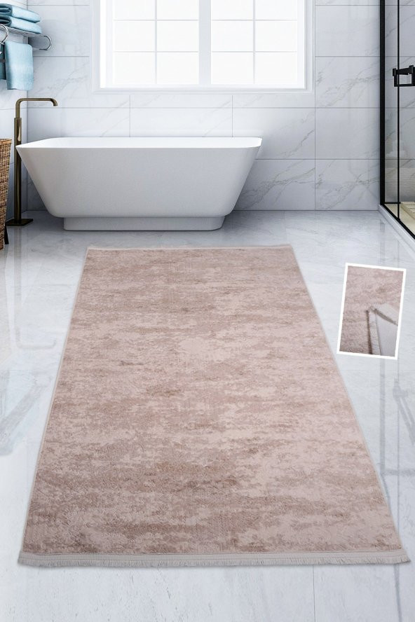 Bonny Home Nova Vizon 120x180 cm Pamuk Kaymaz Taban Peluş Banyo Paspası Büyük Püsküllü Banyo Halısı ürün görseli 1