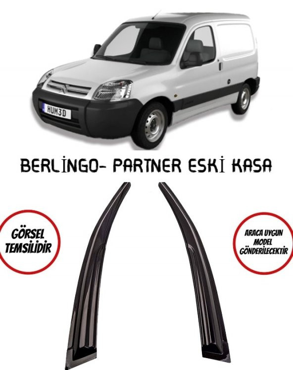 Citroen Berlingo-Partner Cam Rüzgarlığı 2li Eski Kasa ürün görseli 1