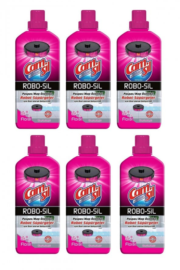 Camsil Robo-Sil Floral Yüzey Temizleyici 900 ml x 6 Adet ürün görseli 1