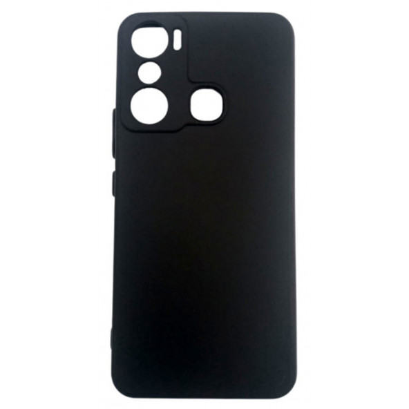 Infinix Hot 20i Ruber Case Yumusak Slikon Kilif Siyah ürün görseli 1