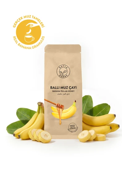 Kayla Gurme Ballı Muz Çayı - Gerçek Muz Meyve Taneli Çay - 1 kg ürün görseli 1