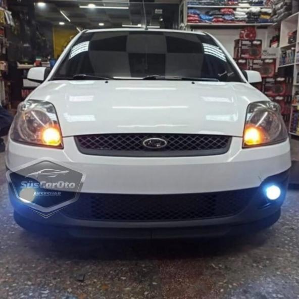 Ford Fiesta 2002-2008 Uyumlu Üniversal Astra H lip Esnek Ön Lip 2 Parça Tampon Altı Dil Karlık Ön Ek ürün görseli 1