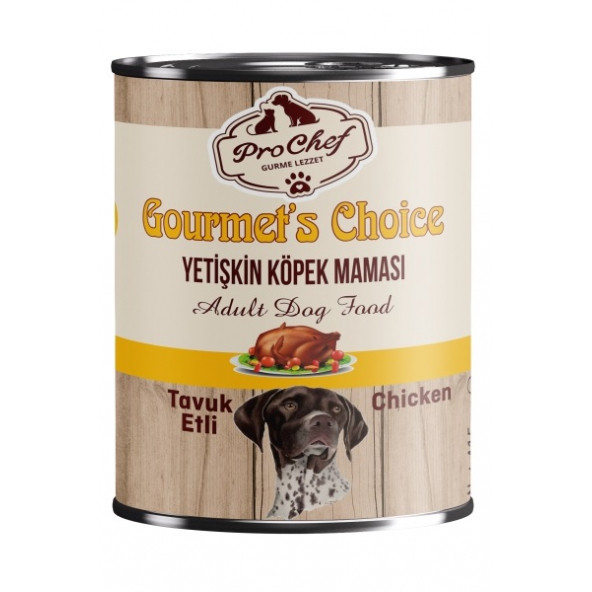 Prochef 24 Adet Gourmet's Choice Yetişkin Köpek Maması ( 415 Gr Tavuk Etli Konserve Yaş Mama ) ürün görseli 1