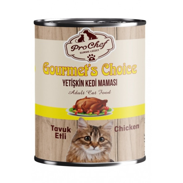 Prochef 24 Adet Gourmet's Choice Tavuklu Kedi Maması ( 415 Gr Tavuk Etli Konserve Yaş Mama ) ürün görseli 1