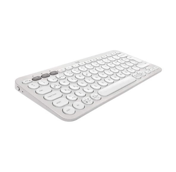 Logitech K380s Çakıl Tuşlu Bluetooth Klavye Beyaz - Resim 2
