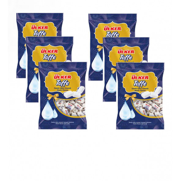 Ülker Toffe Damla Sakızı Aromalı Yumuşak Şekerleme 350 g. x 6 ürün görseli 1