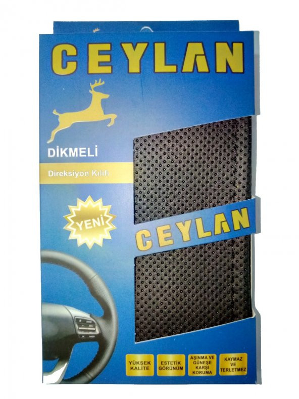 Oto direksiyon kılıfı 10 lu paket noktali siyah,duz model ürün görseli 1
