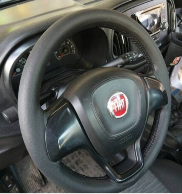 Oto direksiyon kilifi 10 lu paket düz siyah dikisli ürün görseli 1