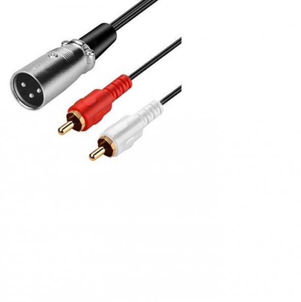 Xlr Erkek -2 Rca Erkek Kablo 2 metre ürün görseli 1