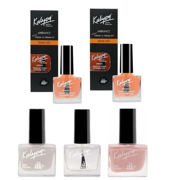 Kalyon Tırnak Bakım Yağı 2 Adet+Kalyon French Set(200-202-205) ürün görseli 1