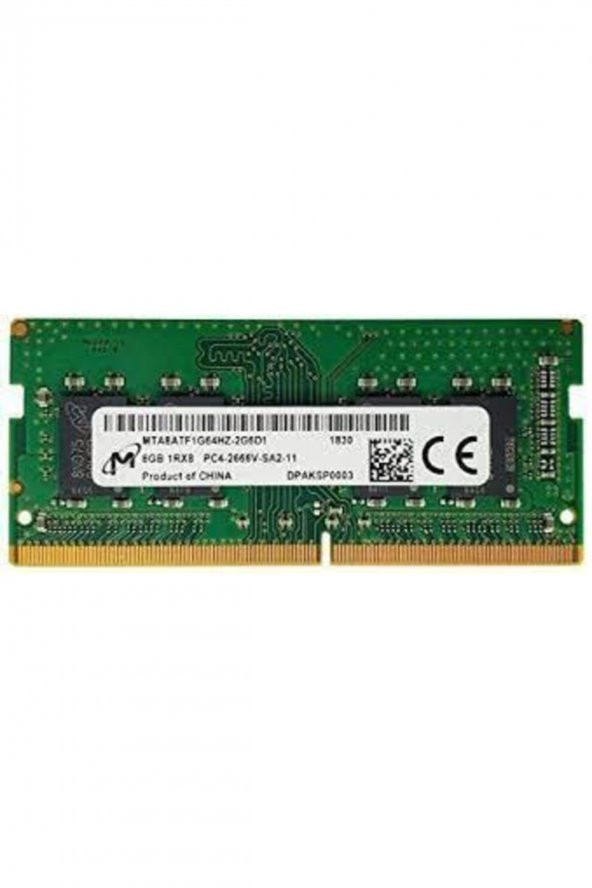 8gb 2666mhz Ddr4 Pc4-21300 Mta8atf1g64hz-2g6d1 Notebook Ram Bellek ürün görseli 1