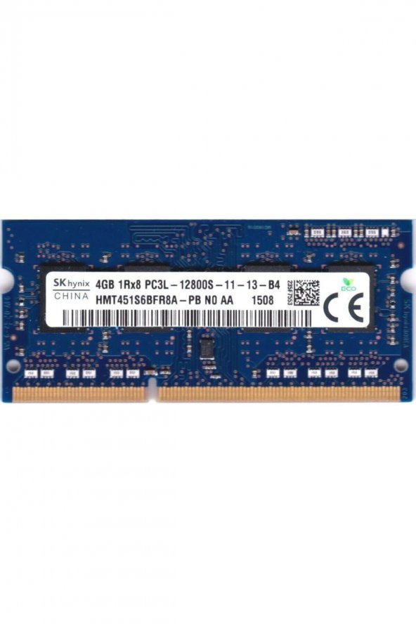 Hmt451s6bfr8a-pb No Aa 4 Gb Ddr3 1600 Mhz Pc3l 1.35v Notebook Ram ürün görseli 1