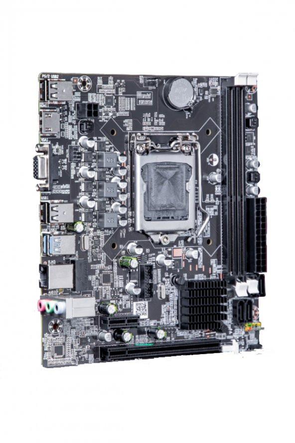 Turbox B75(h61) Sata,m2 Ddr3 1600mhz Usb 3.0 Vga Hdmi Ses G.lan 1155p 2.3.gen Anakart ürün görseli 1