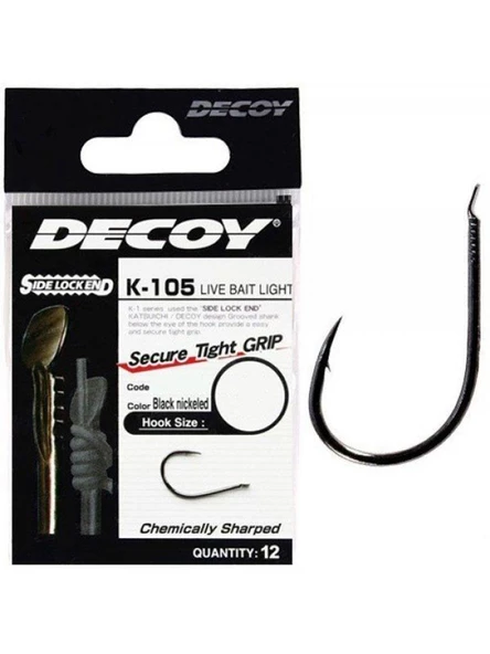 DECOY K-105 Live Bait Light Olta İğnesi 12 Adet ürün görseli 1