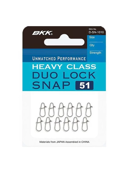BKK Heavy Class Duolock Snap-51 Rapala Klipsi ürün görseli 1