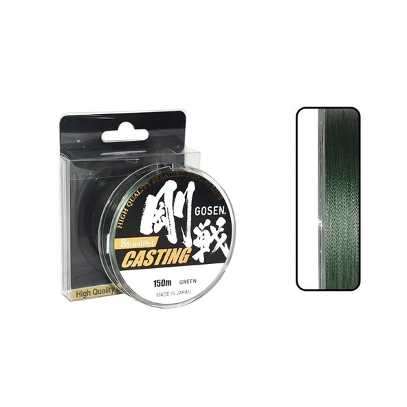 GOSEN W8 BRAID CAST 150MT YEŞİL İP MİSİNA ürün görseli 1