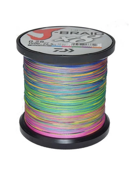 Daiwa J-Braid 8B Multicolor 1500m İp Misina ürün görseli 1