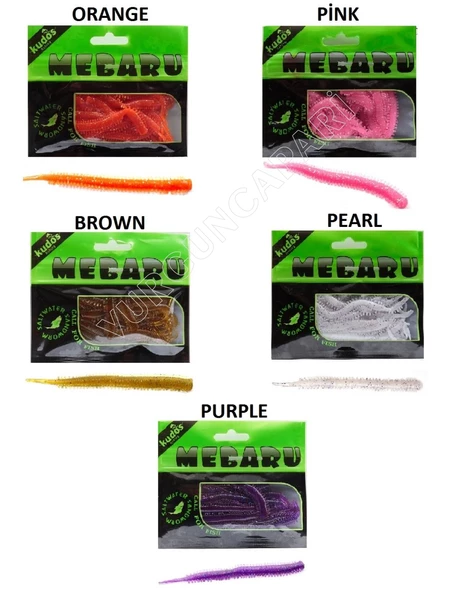 Kudos Mebaru Worm 8cm LRF Silikon Yem - Resim 2