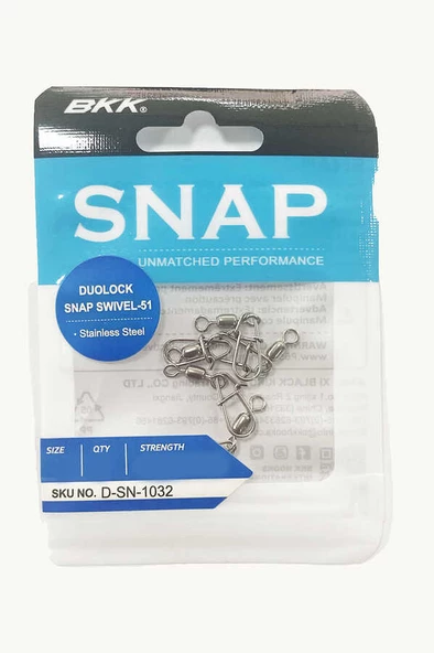BKK Duolock Snap Swivel-51 Klipsli Fırdöndü ürün görseli 1