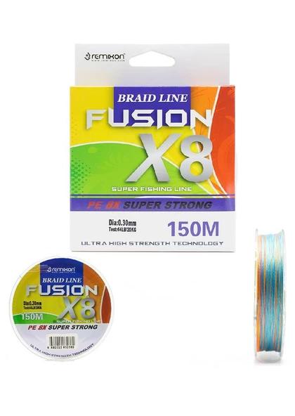 Remixon Fusion 150m X8 Multi Color İp Misina ürün görseli 1