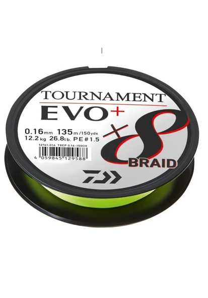 Daiwa Tournament 8B EVO+ Chartreuse 135m İp Misina ürün görseli 1