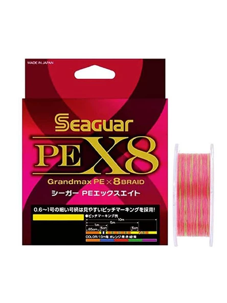 Seaguar Grandmax PE X8 Braid İp Misina 150mt Multi Color ürün görseli 1