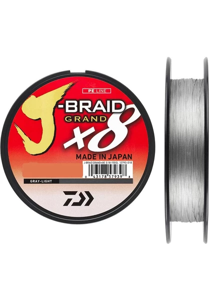 Daiwa JB Grand 8B 135m Grey İp Misina ürün görseli 1
