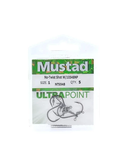 Mustad No-Twist Shot NTS548 Olta İğnesi 5 Adet - Resim 3
